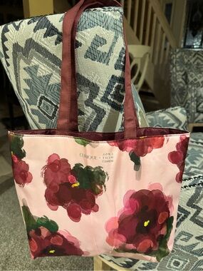 Clinique x Jona Than Cohen Pink Floral Lightweight Promo Tote Bag